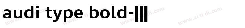 audi type bold字体转换